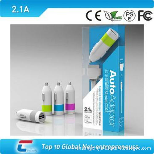 micro usb car charger with 2.1A output